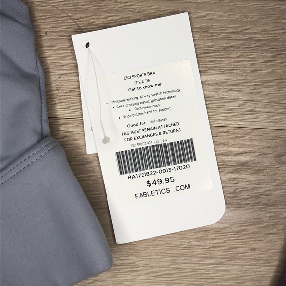 2/$35 NWT Fabletics strappy sports bra - Picture 5 of 5